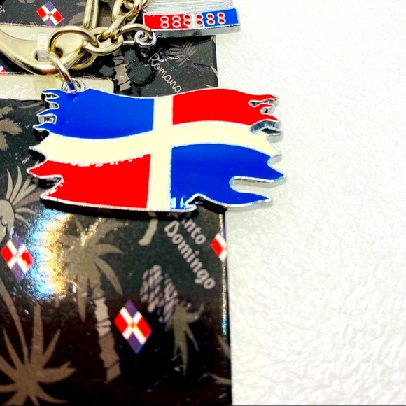 Key Chain Purse Charm Dominican Republic Adorable BRAND NEW! - Picture 3 of 7